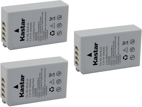 Kastar 2-Pack EN-EL24 Battery Replacement for Nikon EN-EL24 ENEL24 EN-EL24a ENEL24a Battery, Nikon MH-31 Charger, Nikon 1 J5 1J5, Nikon DL18-50 DL1850, Nikon DL24-85 DL2485 Digital Cameras in Saudi Arabia
