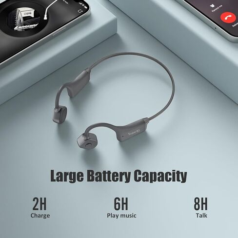 سماعات توصيل العظام مع ميكروفون بلوتوث 5.2 سماعات أذن مفتوحة مع سماعات أذن لميكروي in Kuwait