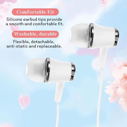 15 Pairs Earbud Tips, Clear Silicone Ear Bud Replacement Tip in-Ear Headphones Soft Earbud Covers Eartips Fit Most in-Ear Earbud（15 Pairs, S/M/L Sizes） in Saudi Arabia