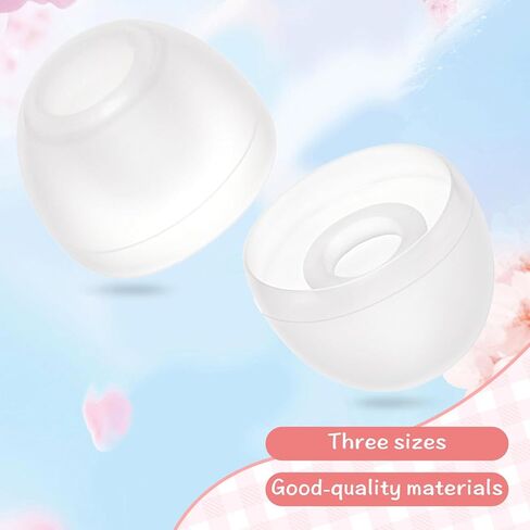 15 Pairs Earbud Tips, Clear Silicone Ear Bud Replacement Tip in-Ear Headphones Soft Earbud Covers Eartips Fit Most in-Ear Earbud（15 Pairs, S/M/L Sizes） in Saudi Arabia
