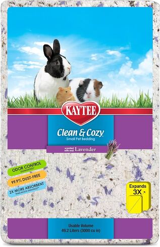 Kaytee Clean & Cozy Lavender Paper Bedding for Guinea Pigs, 49.2 Liters in Saudi Arabia