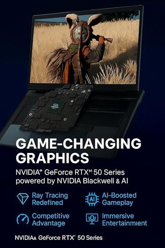 Alienware (2025) 18 Area-51 Gaming Laptop • Intel Ultra 9 275Hx • GeForce RTX 5080 16GB GDDR7 • 18 "QHD+ 3000Hz ، Wi-Fi 7 ، AI NPU in Kuwait