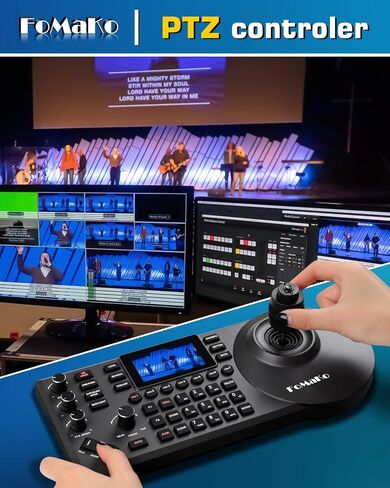 FoMaKo 20x Optical Zoom HDMI PTZ Camera AI Auto-Tracking Gen 3,for Professional Sports Event Including Table Tennis competitions or Teaching Live Production (FMK12UH Pro-B X3+KC601+KC608 Pro) in Saudi Arabia
