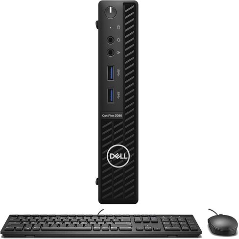 Dell Optiplex 3080 Home & Business Mini Desktop (Intel i5-10500t 6-core ، ذاكرة وصول عشوائي 16 جيجابايت ، 512 جيجا بايت PCIe SSD ، Intel UHD 630 ، WiFi ، Bluetooth ، Win 11 Pro) (متجدد) in Kuwait