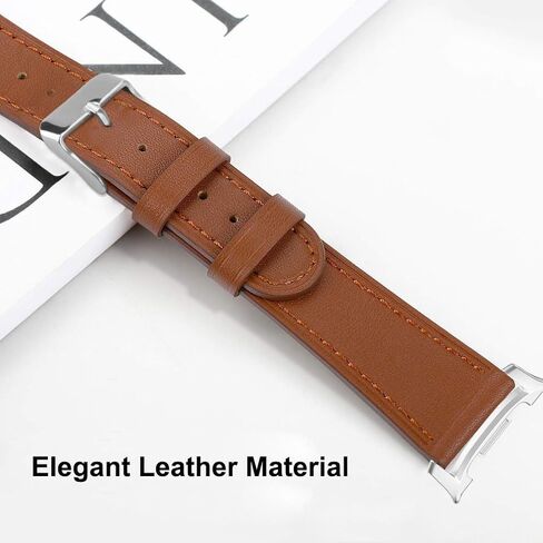 متوافق مع Samsung Galaxy Watch 8 40mm 44mm/Watch 8 Classic 46mm Bands Leather ، Women Men Genine Leather Sport Resport Strap Band for Galaxy Watch 8/8 Classic in Saudi Arabia