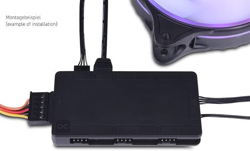 Alphacool Core 6x 4-Pin PWM/DRGB Flitter مع موصل طاقة SATA in Saudi Arabia