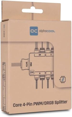 Alphacool Core 6x 4-Pin PWM/DRGB Flitter مع موصل طاقة SATA in Saudi Arabia