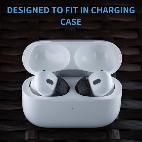 Premium Memory Foam Tips for AirPods Pro 1st&2nd Gen. No Silicone Eartips Pain. Anti-Slip Eartips. Fit in The Charging Case, 3 Pairs (Medium) in Saudi Arabia