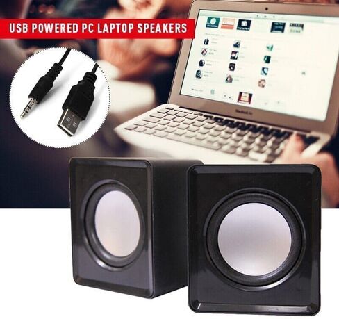 3.5mm Jack USB Wired Computer Speaker Stereo for PC Laptop Notebook Desktop in Kuwait