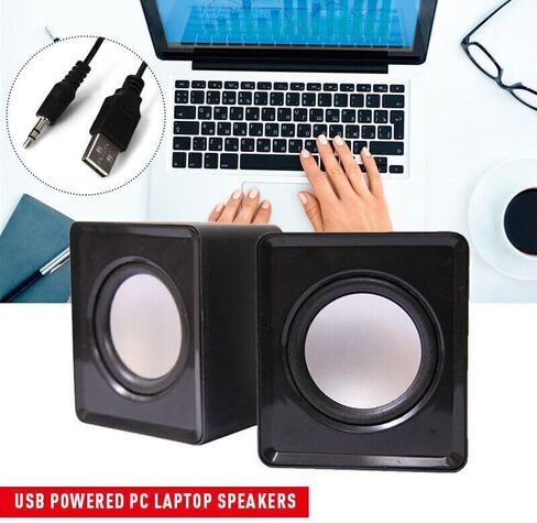 3.5mm Jack USB Wired Computer Speaker Stereo for PC Laptop Notebook Desktop in Kuwait