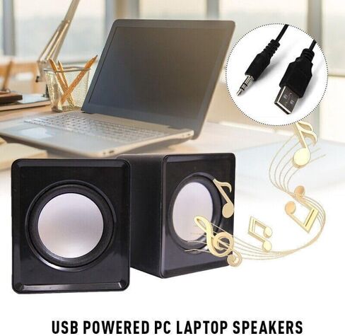 3.5mm Jack USB Wired Computer Speaker Stereo for PC Laptop Notebook Desktop in Kuwait