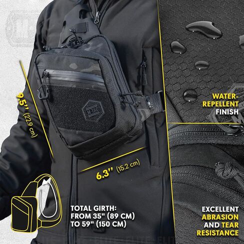 حقيبة M-Tac Elite Sling - حقيبة صدر تكتيكية كروسبودي مخفية تحمل CCW من EDC in Kuwait