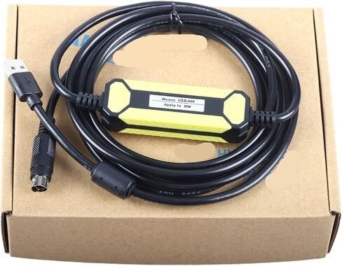 كابل برمجة USB-HW E/S/H/C/T Series 4Pin Round RS232Communication HW LINE in Kuwait