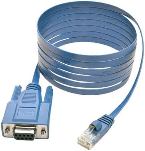 Tripp Lite Eaton Series P430-006 Console Rollover Cable, Serial RJ45 Male to DB9 Female, 6 ft Blue, RoHS, Router/Switch Setup, Cloud Care Pre-Configured Bundle Eligible (1 Pack) in Saudi Arabia