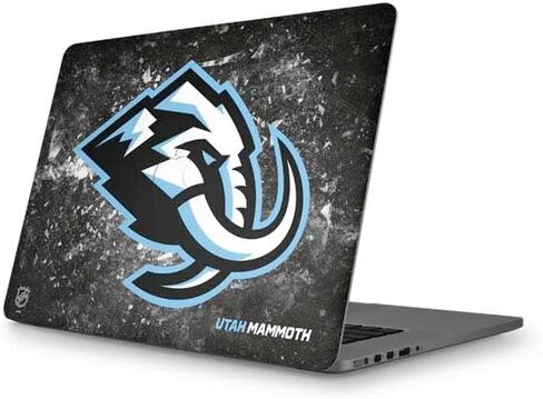 Skinit Decal Laptop Skin Compatible with MacBook Pro 15 (2012-15 Retina Display) - Officially Licensed NHL Utah Mammoth Alternate Black Design in Saudi Arabia