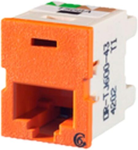Ortronics Clarity Tracjack Cat6 Jack ، البرتقالي الداكن أو TJ600-43 in Kuwait