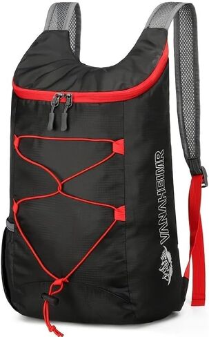 1PC Multifunctional Outdoor Folding Backpack - Lightweight, Waterproof, Durable for Hiking, Riding, and Travel, Black in Saudi Arabia