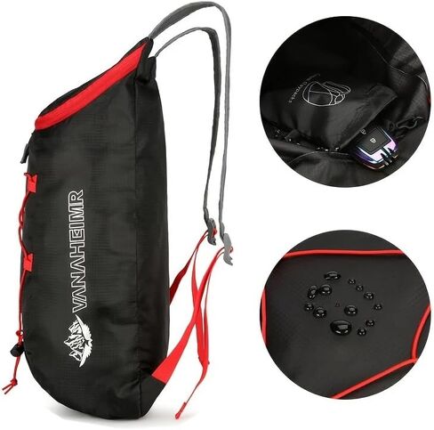 1PC Multifunctional Outdoor Folding Backpack - Lightweight, Waterproof, Durable for Hiking, Riding, and Travel, Black in Saudi Arabia