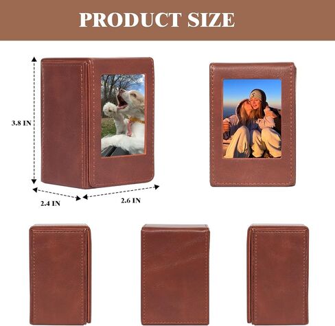 Wogozan Mini Picture Holder Case for Fujifilm Instax Mini 12/11/99/90/EVO Camera 2.15x3.4 بوصة يمكن أن تعقد حقيبة حقائب الصور من أكثر من 50 أفلامًا (أسود) (أسود) in Saudi Arabia