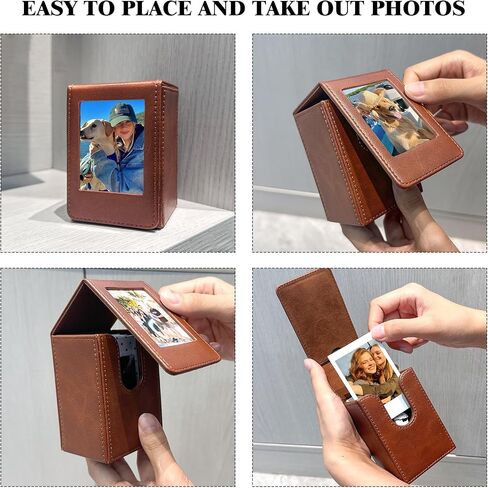 Wogozan Mini Picture Holder Case for Fujifilm Instax Mini 12/11/99/90/EVO Camera 2.15x3.4 بوصة يمكن أن تعقد حقيبة حقائب الصور من أكثر من 50 أفلامًا (أسود) (أسود) in Saudi Arabia