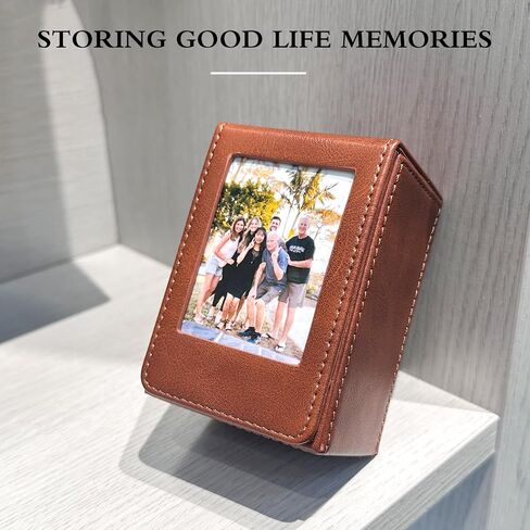 Wogozan Mini Picture Holder Case for Fujifilm Instax Mini 12/11/99/90/EVO Camera 2.15x3.4 بوصة يمكن أن تعقد حقيبة حقائب الصور من أكثر من 50 أفلامًا (أسود) (أسود) in Saudi Arabia