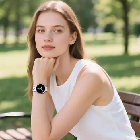 Sport Bands Compatible with Samsung Galaxy Watch 8 40mm 44mm/Galaxy Watch 8 Classic 46mm,No Gap Soft Silicone Strap with Magnetic Buckle for Men Women in Kuwait