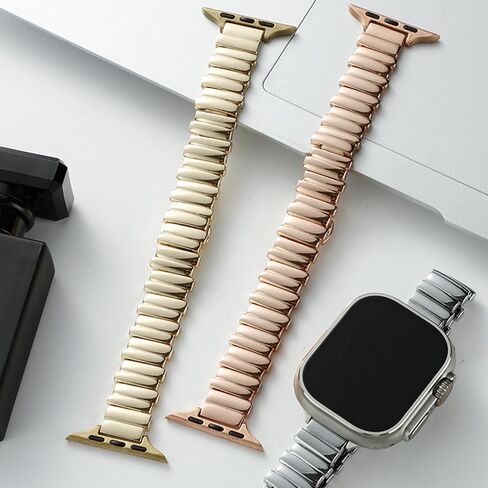 متوافق مع فرق Apple Watch المعدنية ، Iwatch Strap Ultra10 9 8 7 6 5 4 3 2 1 SE in Saudi Arabia