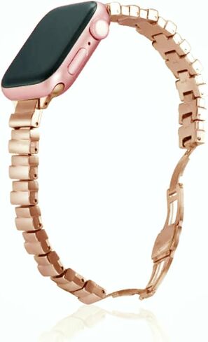 متوافق مع فرق Apple Watch المعدنية ، Iwatch Strap Ultra10 9 8 7 6 5 4 3 2 1 SE in Saudi Arabia