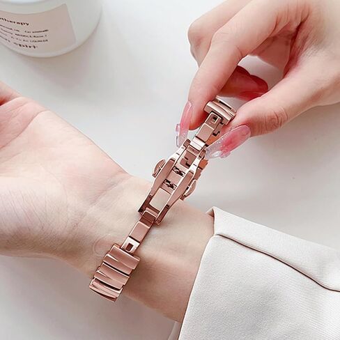 متوافق مع فرق Apple Watch المعدنية ، Iwatch Strap Ultra10 9 8 7 6 5 4 3 2 1 SE in Saudi Arabia