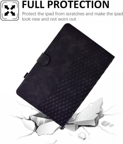 Tablet Travel متوافق مع Fire Max 11 "الذي تم إصداره في عام 2023 ، علبة جلدية متميزة مع حامل قابلة للطي وحالة واقية مع فتحة متوافقة مع البطاقة/الاستيقاظ التلقائي in Kuwait