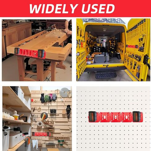 12 Pack Battery Holder Compatible for Milwaukee M18 18V Battery, Battery Holder for M18 Wall Mount Batteries Storage for Work Van, Shelf, Toolbox (24 Screws, No Battery) in Kuwait