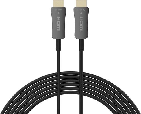 OREI 8K HDMI 2.1 Cable 100ft – AOC Active Optical Fiber HDMI Cable, 48Gbps, 8K@60Hz, 4K@120Hz, HDR10+, eARC, HDCP 2.3, EMI-Free, Gold-Plated, Nylon Braided in Saudi Arabia