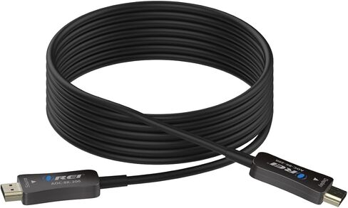 OREI 8K HDMI 2.1 Cable 100ft – AOC Active Optical Fiber HDMI Cable, 48Gbps, 8K@60Hz, 4K@120Hz, HDR10+, eARC, HDCP 2.3, EMI-Free, Gold-Plated, Nylon Braided in Saudi Arabia