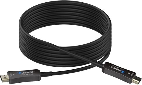 OREI 8K HDMI 2.1 Cable 100ft – AOC Active Optical Fiber HDMI Cable, 48Gbps, 8K@60Hz, 4K@120Hz, HDR10+, eARC, HDCP 2.3, EMI-Free, Gold-Plated, Nylon Braided in Saudi Arabia