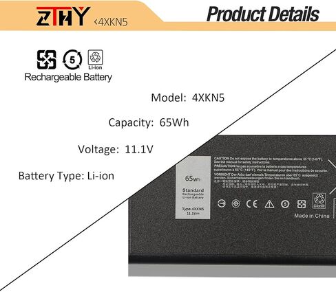 ZTHY 4XKN5 CJ2K1 X8VWF استبدال البطارية ل Dell Latitude 14 Rugged 5404 5414 E5404 Extreme 7404 7414 E7404 Series P45G P46G P46G001 P46G002 5XT3V VCWGN XRJDF XN in Kuwait