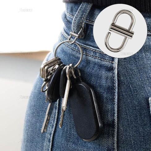 AUEAR، 5 عبوات معدنية ذهبية قابلة للتعديل لحقيبة حزام السلسلة، وصلات سلسلة مشبك صغير لتقصير طول السلسلة المعدنية in Kuwait