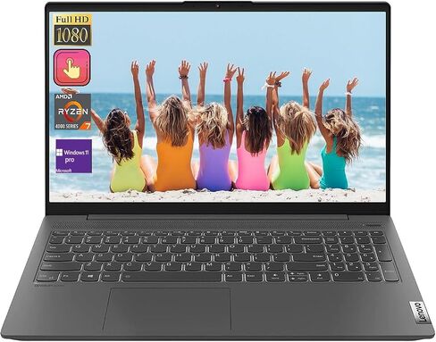 Lenovo Ideapad 5 Labtop ، 15.6 "شاشة FHD التي تعمل باللمس ، AMD RYZEN 7 5825U 8 CORES POTALTOR ، 16GB RAM 1TB PCIE SSD ، قارئ بصمات الأصابع ، لوحة المفاتيح الخلفية ، Bluetooth ، WI-FI 6 ، Windows 11 Pro ، Gray ، Gray in Saudi Arabia