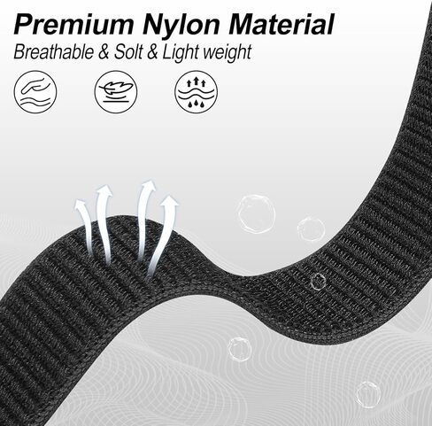 نايلون نطاقات مراقبة سريعة التوافق مع Garmin Fenix ​​8 43mm/7S Pro/7S/6S Pro/6S/5S/5S Plus ، خطاف رياضة قابلة للضبط للذنب 20 ملم للمعدل لسلسلة حلقة S70 42mm ملحق in Kuwait