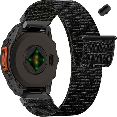 نايلون نطاقات مراقبة سريعة التوافق مع Garmin Fenix ​​8 43mm/7S Pro/7S/6S Pro/6S/5S/5S Plus ، خطاف رياضة قابلة للضبط للذنب 20 ملم للمعدل لسلسلة حلقة S70 42mm ملحق in Kuwait