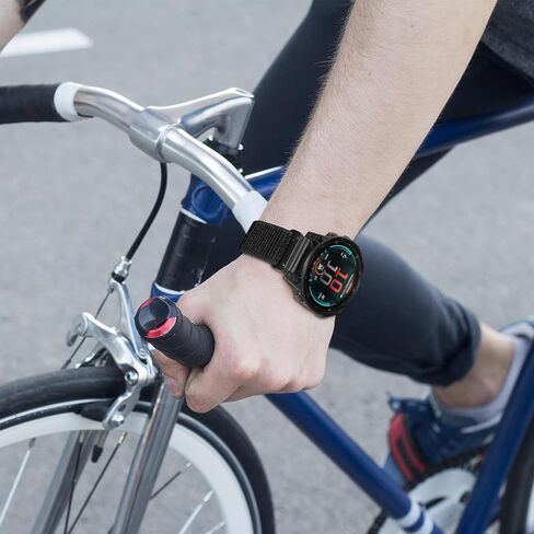 نايلون نطاقات مراقبة سريعة التوافق مع Garmin Fenix ​​8 43mm/7S Pro/7S/6S Pro/6S/5S/5S Plus ، خطاف رياضة قابلة للضبط للذنب 20 ملم للمعدل لسلسلة حلقة S70 42mm ملحق in Kuwait