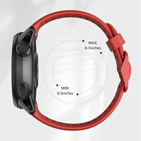 Compatible with COROS Pace 3 Watch Band, 22mm Quick Release Sports Silicone Watch Band Breathable Wristband Strap Women Men Strap for COROS APEX 2 Pro/APEX 46mm/APEX Pro in Kuwait