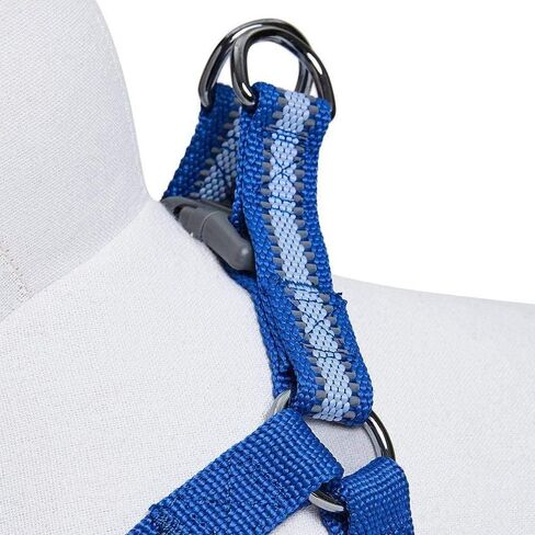 Blueberry Pet Essentials Step-in Reflective Back to Basics Dog Harness, Sky Blue, Chest Girth 20" - 26", Medium, Adjustable Harnesses for Dogs in Saudi Arabia
