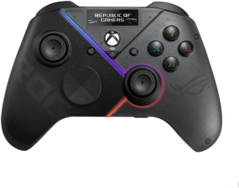 Asus Rog Raikiri Pro Gaming Controller ، شاشة OLED مدمجة مع حقيبة شباط متعددة الاستخدامات مع مشبك سبيكة الزنك ، حزام نمط ROG ، مقاومة للماء الجيب in Saudi Arabia