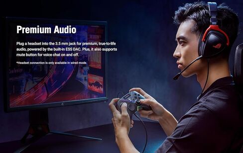 Asus Rog Raikiri Pro Gaming Controller ، شاشة OLED مدمجة مع حقيبة شباط متعددة الاستخدامات مع مشبك سبيكة الزنك ، حزام نمط ROG ، مقاومة للماء الجيب in Saudi Arabia