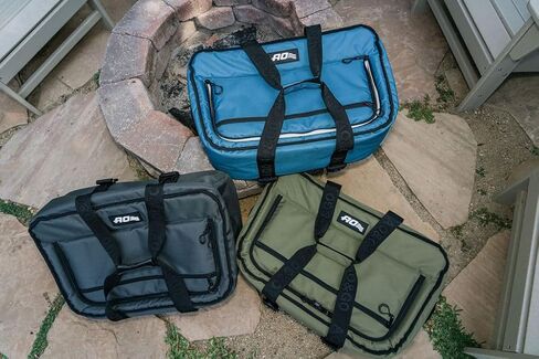 AO Coolers Stow 'n Go Canvas Soft-Sided Cooler, Low Profile and Leak Proof, Insulated for 24-Hour Cold, Hunter Green, 38-Can in Saudi Arabia