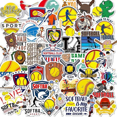 55Pcs Volleyball Stickers for Kids & Adults - Funny Volleyball Stickers for Water Bottle, Vinyl Waterproof Sport Decals for Laptop Scrapbook Luggage Party Favors in Saudi Arabia
