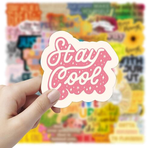 100 PCS ملصق تحفيزي ، ملصقات كلمات ملهمة للطلاب للطلاب البالغين المراهقين تأكيد ملصقات مكافأة مقاومة للماء لزجاجات المياه مجلة الكمبيوتر المحمول (النمط A -100 PCS) in Kuwait