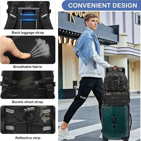 Laptop Lunch Backpack for Men, 40L Large Capacity Waterproof Insulated Cooler Backpack with USB and Lunch Box Compartment, RFID Laptop Work Backpack for Work, Travel, Picnic in Saudi Arabia