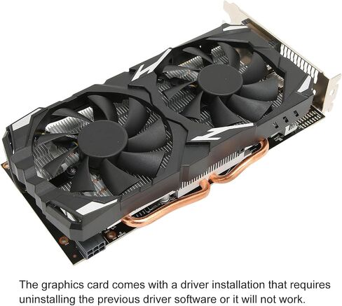 Zunate RX 580 Desktop Graphics Card, RX 580 8GB GDDR5 256bit PC Gaming Video Card, 1244MHz Core, 16 x PCI Express 3.0,HDMI,DVI, 8K Computer RX580 8GB Graphics Card with Fan in Saudi Arabia