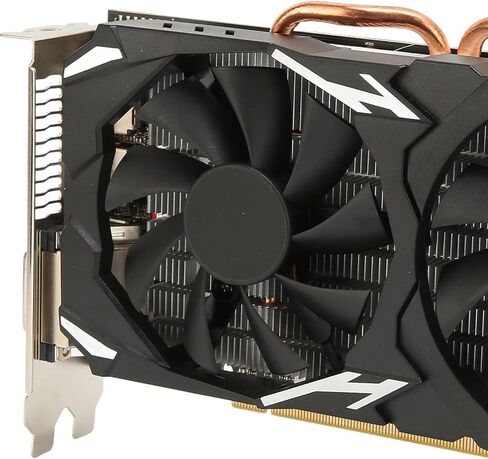 Zunate RX 580 Desktop Graphics Card, RX 580 8GB GDDR5 256bit PC Gaming Video Card, 1244MHz Core, 16 x PCI Express 3.0,HDMI,DVI, 8K Computer RX580 8GB Graphics Card with Fan in Saudi Arabia